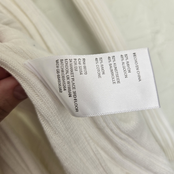 Free People Ribbed Long White Cream Cardigan - Picture 10 of 12